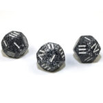 Кубик Chessex Speckled: Granite/white Roman 12-sided Single D4 (1 шт)