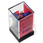 Набор кубиков Chessex։ Gemini Blue and Red with Gold, Polyhedral 7-Die Set
