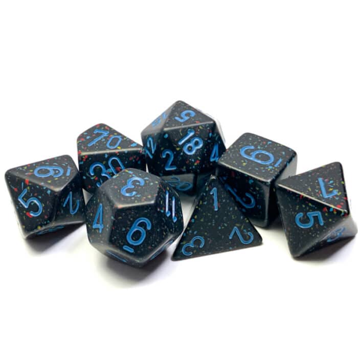Набор кубиков Chessex։ Speckled Blue Stars, Polyhedral 7-Die Set — изображение 2