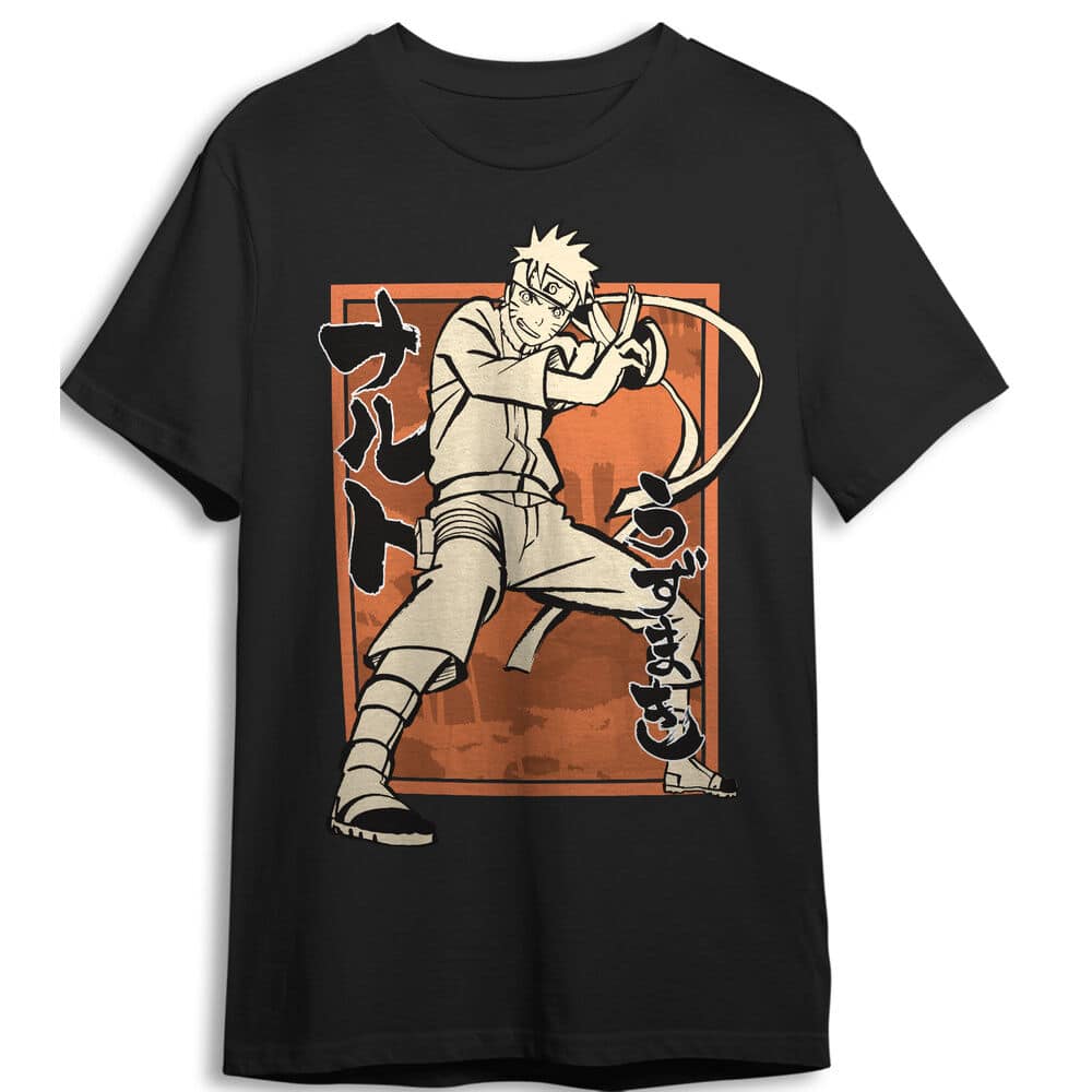 camiseta-naruto-shippuden-adulto-frikibase-43 Футболка Naruto Shippuden (ХL) — изображение 1