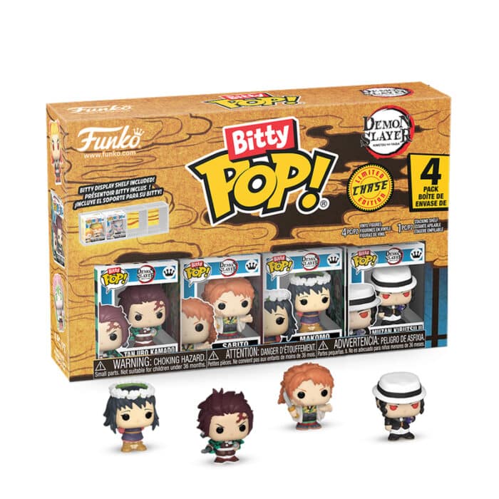 Bitty POP! Demon Slayer (Tanjiro, Sabito, Makomo, Muzan) - Image 2
