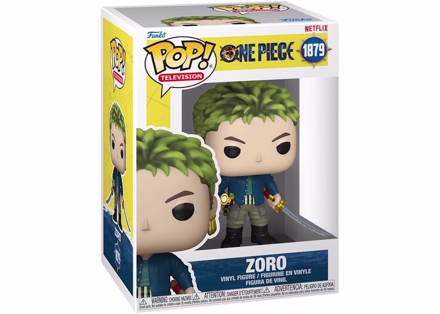 Funko-Pop-Television-One-Piece-Zoro-Live-Action-Figure-1879 Зоро (Zoro, №1879) — изображение 1