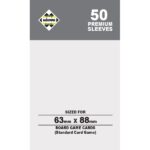 Протекторы Kaissa Premium Sleeves 63x88mm (50 штук)